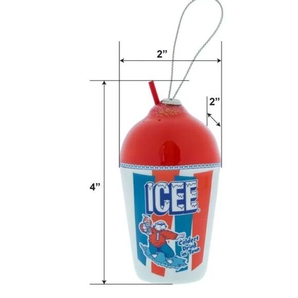 ICEE Cup Decoupage Holiday Ornament, 4.5" Multi-Color, Novelty Ornament - Picture 5 of 7